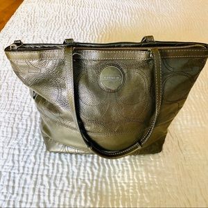 Gray Coach purse